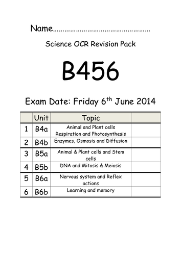 OCR 21st CS: B456 Revision lessons and worksheets