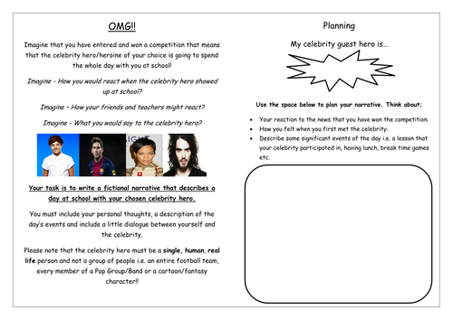 OMG - KS2 LONGER WRITING TASK