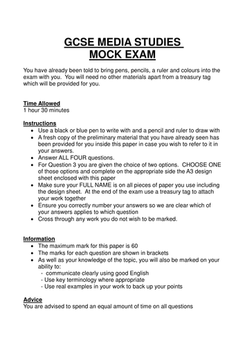 Video Game Marketing Mock Exam Paper