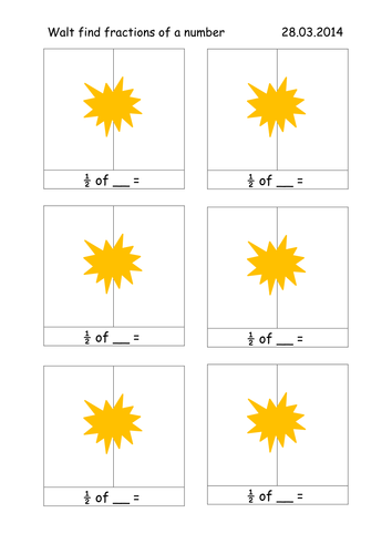 Using jottings to solve fractions of a number