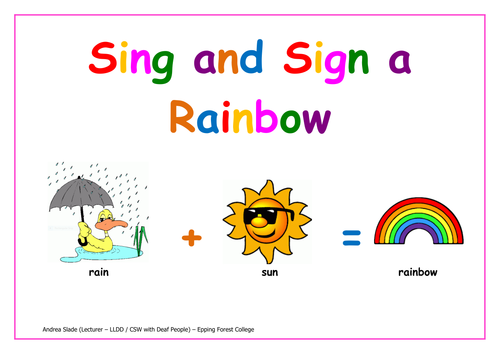 Sing and Sign a Rainbow
