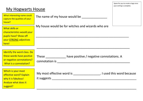 Harry Potter Word Classes and Connotations