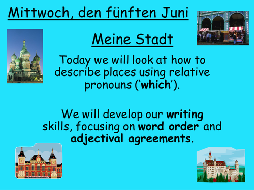 Meine Stadt | Teaching Resources