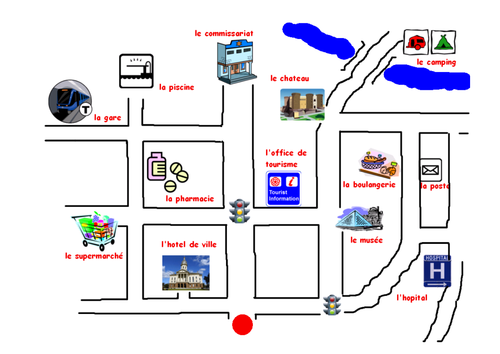 Directions From My Location To Mcdonald S Takeaway Homework - Mcdonalds - Ma Ville | Teaching Resources