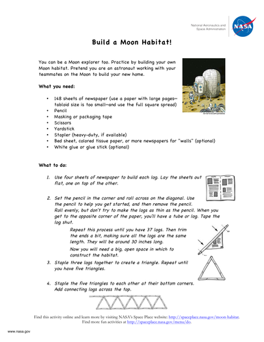 Build a Moon habitat!