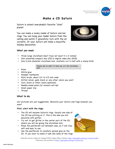 Make a CD Saturn!