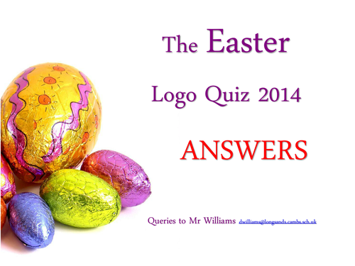 Easter Logo Quiz 2014