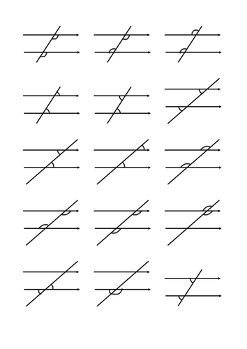 Angles in parallel lines questions and answers pdf picture