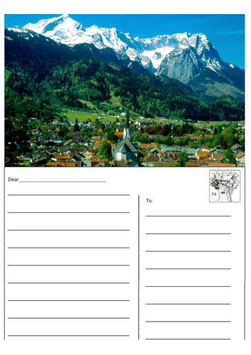 European country postcards