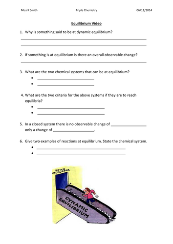 AQA Chemical Equilibrium