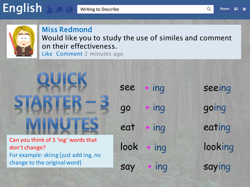 Narrative and Descriptive Writing