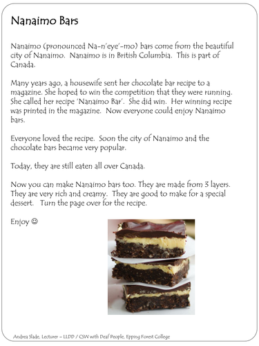 Origin and Recipe - Nanaimo Bars