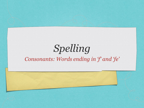 Compound Sentences Words Ending In f Or fe Teaching Resources
