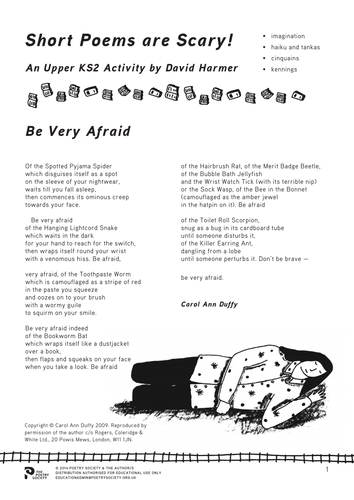 Short Poems are Scary! by David Harmer