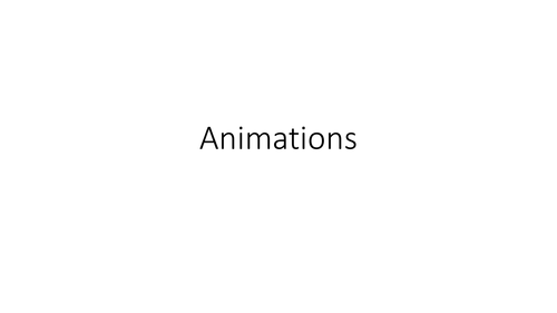 Shape Animations