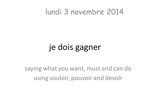 Studio 2 vert - je dois gagner