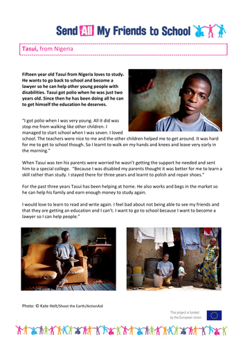 Send My Friend to School: 5 Ws