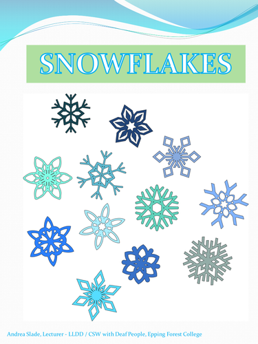 Creativity - Making Snowflakes