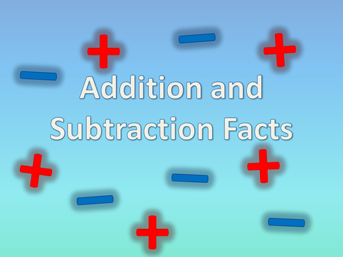 Addition and Subtraction Facts | Teaching Resources