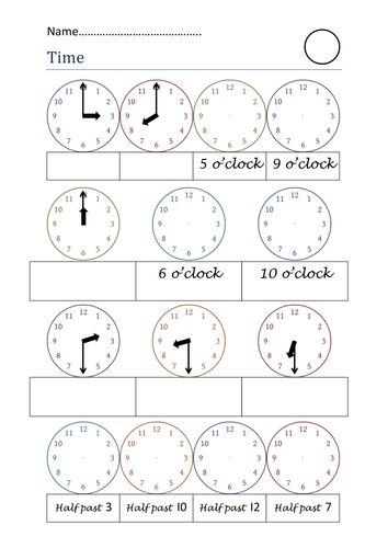 time worksheets teaching resources