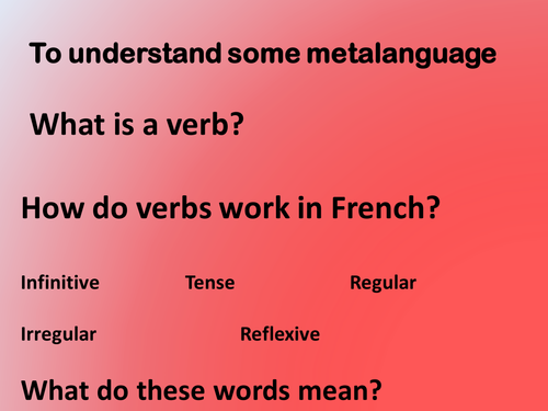 All about verbs
