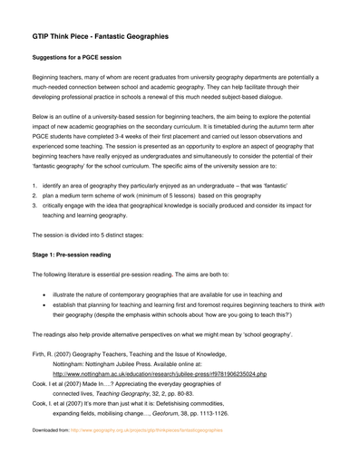 Fantastic Geographies