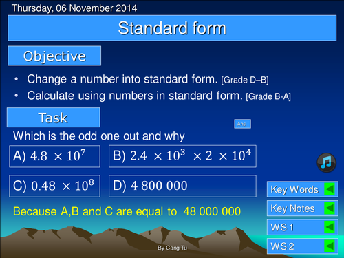 Standard Form Grade D-B