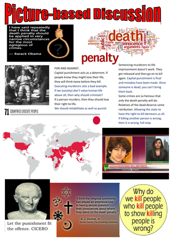 For and against capital punishment.