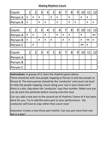 Clapping Music - Y7 Lesson