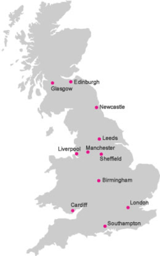 Map: Lung Cancer in the UK