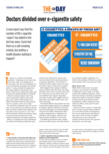 Doctors divided over e-cigarette safety