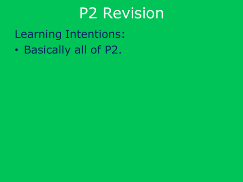 AQA GCSE P2 Revision