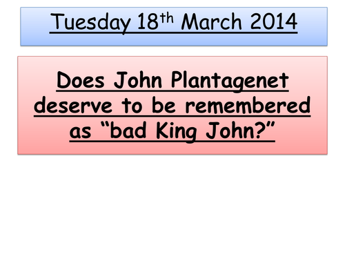 Does John deserve to be known as bad king John?