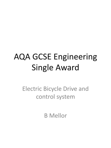 Bicycle Drive systems