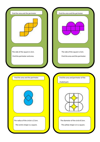 area and perimeter of composite shapes