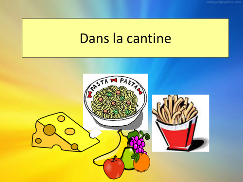 Dans la cantine - listening (School canteen)