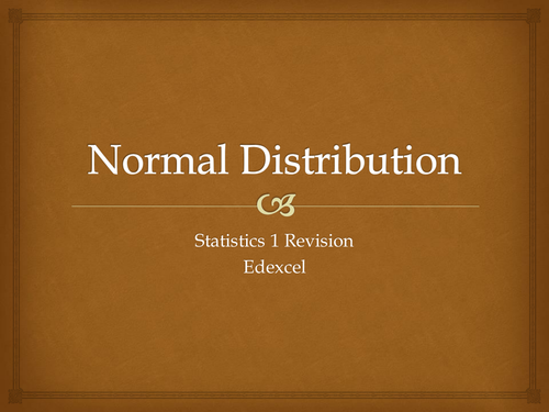 Statistics 1 Normal Distribution Revision Quiz