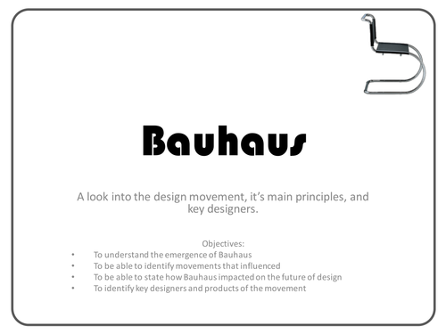 The Bauhaus Design Movement