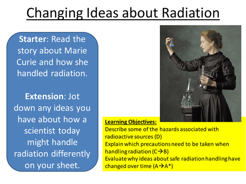 Radioactivity - Edexcel P2 Changing Ideas