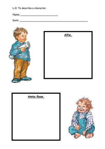 Alfie and Annie-Rose character work