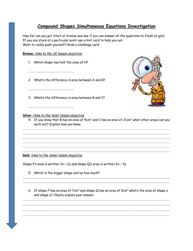 Introducing simultaneous equations