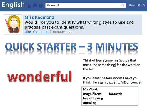 WJEC Reading and Writing (Final 4)