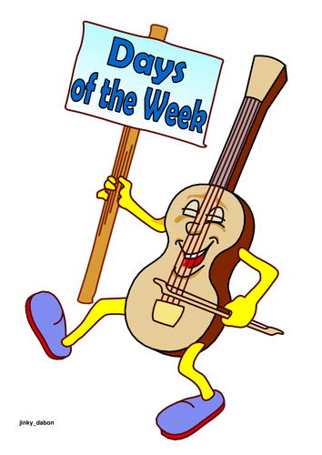 Violin Themed Days of the Week