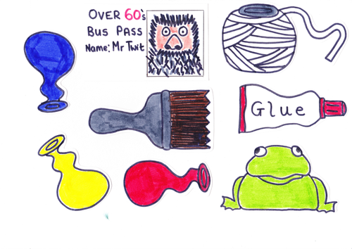 Mr Twit character pocket The Twits