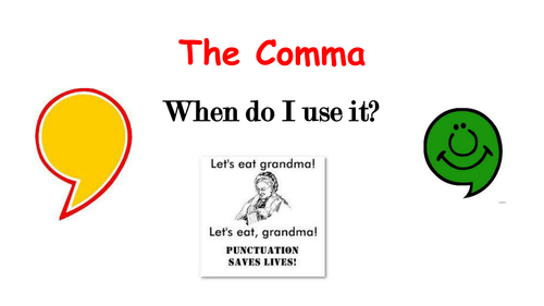 Using the comma