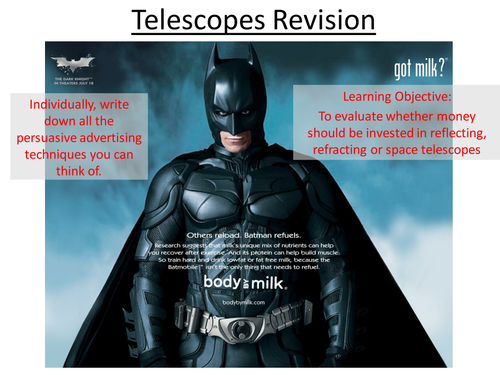 Edexcel P1 Telescopes Revision