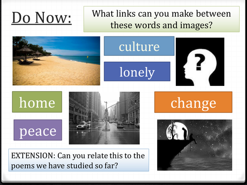 Year 8 Poetry (Nature and Place) SoW - Lesson 3