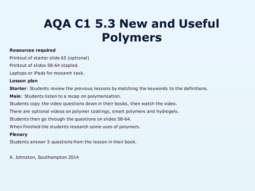 AQA C1-5-Products from oils