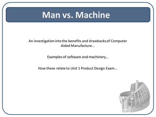 Manufacturing with CAM