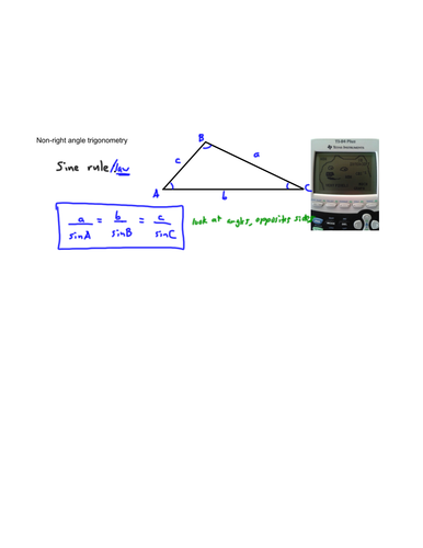 Trigonometry - Non-right angle trigonometry